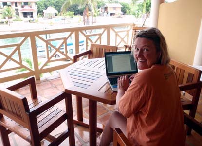 Jane Prowse writing in Belize