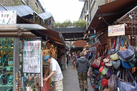 Camden market stalls 